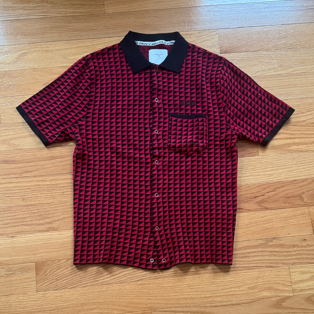 Men's Percival x Campari Knitted Shirt - Medium